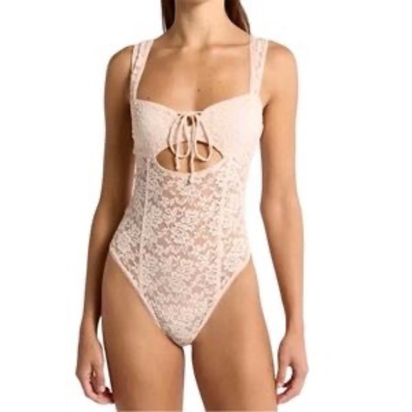 Free People Women's Strike A Pose Bodysuit Large - Picture 1 of 9